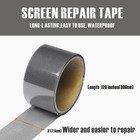 Window Screen Repair Tape  3 In X 120 Patch Kit For Windows Grey 