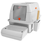Xxl Stainless Steel Cat Litter Box With Extra Large Litter Pan With High Side