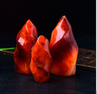 2025new  Carnelian Flame Stone Red Agate Stone  Mineral Specimen Home Decor