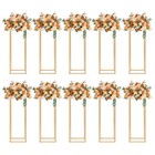 10pcs Gold Metal Flower Stand For Wedding Table Decor Centerpieces 31 5 In Tall
