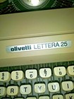 Vintage Olivetti Typewriter Portable Lettera 25 With Carrying Case