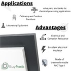 Pvc Chemical Resistant Plastic Sheet  Various Sizes And Colors  1 8  To 1  Thick