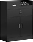 Salon Station Hair Styling Storage Cabinet Barber Station For Beauty Barbershop