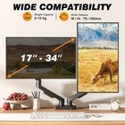Dual Monitor Desk Mount Stand Fits 17 -34  Screens  Adjustable Arm Desk Mount Us