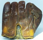Vintage Leather Baseball Glove Split Finger Billy Myers