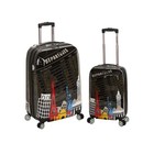 Lightweight 2 Piece Hardside Luggage Set W  Spinner Wheels   Telescoping Handle