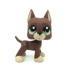 Littlest Pet Shop Lps  1519 Brown And Cream Great Dane Dog Green Eyes Very Rare