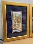 Antique Persian Illuminated Manuscript Pages Hand Painted Gold Leaf Art Framed