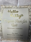 New Pottery Barn Hello Kitty Magical Faux-fur Quilt  Full queen  Powdered Blush