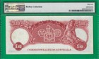 Australia 10 Pounds Nd 1954-59   P32  Commonwealth Issue  Pmg Au  55  