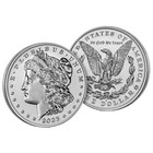 2023-s Reverse Proof  1 Morgan And Peace Silver Dollar 2pc Set Box  ogp  