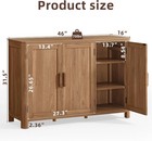 Sideboard Buffet Cabinet W  Storage 46  Arc-shaped Credenza