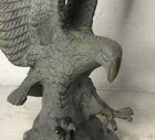 Vintage Brass Bronze American Federal Eagle  Statue Sculpture Finial 9    Patina