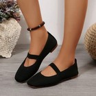 Women Mary Jane Ballet Flats Knit Walking Shoes Lightweight Comfort