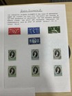 Qe 1953 Mint And Used Stamps On 7 Leaves   929