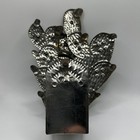 Vintage Mexican Folk Art Punched Pierced Tin Cactus Candle Holder Wall Hanging