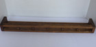 Vintage Wood Floating Wall Shelf Spindle Rail Plate Groove 24    Long