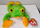 Ty Beanie Baby      Smoochy     the Frog  8 Inch  New Mwmts Plush Stuffed Animal Toy