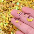 Valentine s Day Gift Gold Moon Star Table Confetti Glitter Party Decor Set