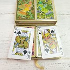 Vintage Bird Groovy Flower Double Deck Playing Cards Congress Retro 60 s Style
