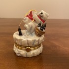 Coca-cola Polar Bear Trinket Boxes By Franklin Mint - Set Of 6 - Limited Edition