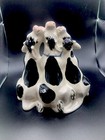 Vintage Hand Painted Ceramic Figurine 3 Singing Cows 7 Inch Farm Decor Rare
