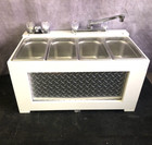 3 Compartment Concession Sink   Hand Sink  With Pre-assembled Table Top Frame