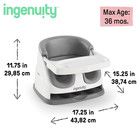 Ingenuity Baby Base 2-in-1 Convertible Feeding High Chair With Self Storing Tray
