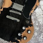 Usa Shipment Custom Black Sg Electric Guitar Hh Pickups Mahogany Body