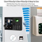 4 In 1 Employee Time Clock For Business Face   Fingerprint   Palm Print   Pin