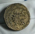 Scale Counterweight For 4 Reales Spanish Silver Coin Weight Spain 1600-1700s
