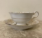 Paragon Tea Cup Saucer England Gold Canada Coat Of Arms Bone China Beautiful