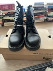 Dr  Martens 1460 Bex Black Leather Combat Boots Women s Us 6 Ankle Lace Up