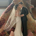 Elegant Bride Groom Wedding Cake Topper Figurine Veil Party Decoration 4 3in