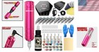 Complete Rotary Tattoo Machine Kit With Ink   Needles