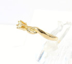   Solid 18k Yellow Gold  25ct Si2 Solitaire Diamond Engagement Ring Size 6