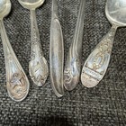 5 Vintage Silverplate Baby Spoons Reed Barton Wm Rogers Holmes Edwards 1950s Lot