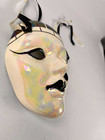 Ceramic Mardi Gras Musical Note Hand Painted Mask Wall Hanging D  cor Signed
