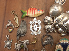 Vintage - Now 25 Piece Animals Bugs Pendants Charms Craft Jewelry Making Lot  7