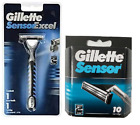 Gillette Sensor Excel Razor Handle   10 Sensor Refill Cartridges