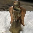 Vtg Metal Brass Angel Candelabra Pillar   Metal Ornaments  Religious  lot 4 