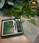 New Rolex Luxury Green Vip Gift Set Pen Notebook Umbrella Executive Rare