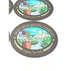 Vintage Malt River Brewing Beer Coaster Set  Latham New York  In Beer We Trust