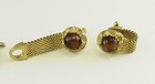 1980s Moonglow Lucite Cab Wrap Around Woven Cufflinks  Charitable Donation