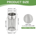 1  Dn25 Female Filter Cover 31mm Hose Inlet Suction Strainer Filter 74mm 