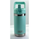 Yeti Seafoam Kids Jr Stainless Steel Tumbler Water Bottle Flip Lid Straw 12 Oz