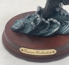 Black Bear   Cub Figurine Fishing Wildlife Resin Statue Cabin Home Decor