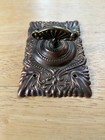 1900 s Ornate Brass Victorian  Door Bell Turnkey Twist Plate Part  Free S h