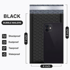 50 Black Bubble Mailers  4x8 Inch Poly Padded Envelopes For Small Business