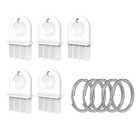 5pcs Paper Towel Dispenser Key With 5 Key Rings For Waffle Key Jamar Dispensers